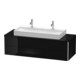 Duravit Meuble sous lavabo XSquare 140x54,8x40 cm, 4 tiroirs, suspendu, blanc brillant-1