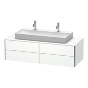 Duravit Meuble sous lavabo XSquare 140x54,8x40 cm, 4 tiroirs, suspendu, blanc mat-1