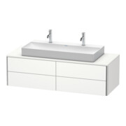 Duravit Meuble sous lavabo XSquare 140x54,8x40 cm, 4 tiroirs, suspendu, blanc mat-1