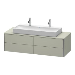 Duravit Meuble sous-lavabo XSquare 140x54,8x40 cm, 4 tiroirs, suspendu, Tau s-mat