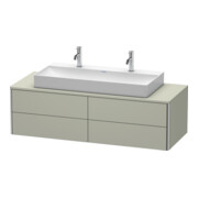 Duravit Meuble sous-lavabo XSquare 140x54,8x40 cm, 4 tiroirs, suspendu, Tau s-mat-1