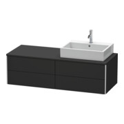 Duravit Meuble sous-lavabo XSquare 140x54,8x40 cm, 4 tiroirs, wd, B r, graphite mat