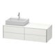 Duravit Meuble sous-lavabo XSquare 140x54,8x40cm, 4 tiroirs, blanc laqué, sans miroir-1