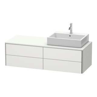Duravit Meuble sous-lavabo XSquare 140x54,8x40cm, 4 tiroirs, blanc mat
