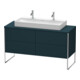 Duravit Meuble sous lavabo XSquare 140x54,8x77,8 cm, 4 tiroirs, bleu mat s-matt-1
