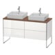Duravit Meuble sous lavabo XSquare 140x54,8x77,8cm, 4 tiroirs, debout, blanc brillant-1