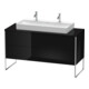 Duravit Meuble sous-lavabo XSquare 140x54,8x77,8cm, 4 tiroirs, debout, blanc brillant-1
