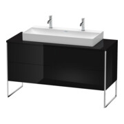 Duravit Meuble sous-lavabo XSquare 140x54,8x77,8cm, 4 tiroirs, debout, blanc brillant
