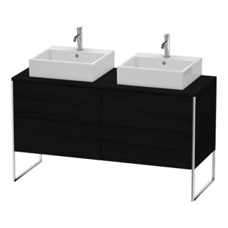 Duravit Meuble sous-lavabo XSquare 140x54,8x77,8cm, 4 tiroirs, debout, blanc œuf