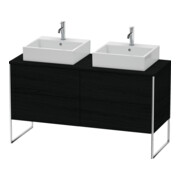 Duravit Meuble sous-lavabo XSquare 140x54,8x77,8cm, 4 tiroirs, debout, blanc œuf
