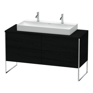 Duravit Meuble sous-lavabo XSquare 140x54,8x77,8cm, 4 tiroirs, debout, blanc œuf