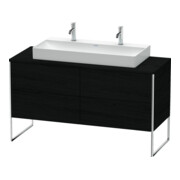 Duravit Meuble sous-lavabo XSquare 140x54,8x77,8cm, 4 tiroirs, debout, blanc œuf