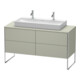Duravit Meuble sous-lavabo XSquare 140x54,8x77,8cm, 4 tiroirs, debout, Tau satin mat-1