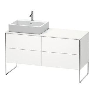 Duravit Meuble sous-lavabo XSquare 140x77,8x53,8 cm, 4 tiroirs, blanc satiné-mat