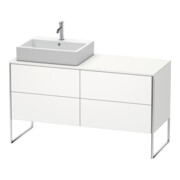 Duravit Meuble sous-lavabo XSquare 140x77,8x53,8 cm, 4 tiroirs, blanc satiné-mat