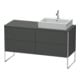 Duravit Meuble sous-lavabo XSquare 140x77,8x53,8 cm, 4 tiroirs, graph m-1