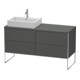 Duravit Meuble sous lavabo XSquare 140x77,8x53,8 cm, 4 tiroirs, st, B g, graph m-1