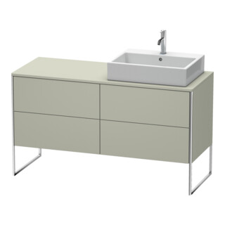 Duravit Meuble sous lavabo XSquare 140x77,8x53,8 cm, 4 tiroirs, st, B r, T s-mat