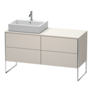 Duravit Meuble sous-lavabo XSquare 140x77,8x53,8 cm, 4 tiroirs, taupe