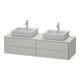 Duravit Meuble sous lavabo XSquare 160x54,8x40 cm, 4 tiroirs, béton mat-1
