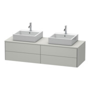 Duravit Meuble sous lavabo XSquare 160x54,8x40 cm, 4 tiroirs, béton mat