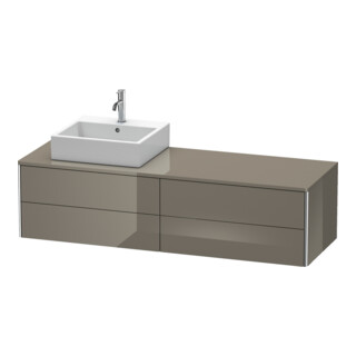 Duravit Meuble sous-lavabo XSquare 160x54,8x40 cm, 4 tiroirs, blanc brillant