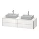 Duravit Meuble sous-lavabo XSquare 160x54,8x40 cm, 4 tiroirs, blanc brillant, bois, sans miroir-4