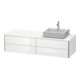 Duravit Meuble sous lavabo XSquare 160x54,8x40 cm, 4 tiroirs, blanc brillant, droite-1