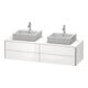Duravit Meuble sous-lavabo XSquare 160x54,8x40 cm, 4 tiroirs, blanc brillant, suspendu-1