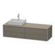 Duravit Meuble sous-lavabo XSquare 160x54,8x40 cm, 4 tiroirs, blanc laqué, finition mate-1