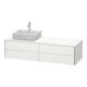Duravit Meuble sous lavabo XSquare 160x54,8x40 cm, 4 tiroirs, blanc laqué, sans miroir-1