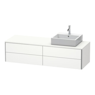 Duravit Meuble sous-lavabo XSquare 160x54,8x40 cm, 4 tiroirs, blanc mat