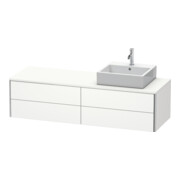 Duravit Meuble sous-lavabo XSquare 160x54,8x40 cm, 4 tiroirs, blanc mat
