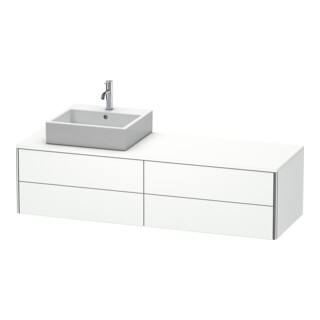 Duravit Meuble sous-lavabo XSquare 160x54,8x40 cm, 4 tiroirs, blanc mat, Beck. g.