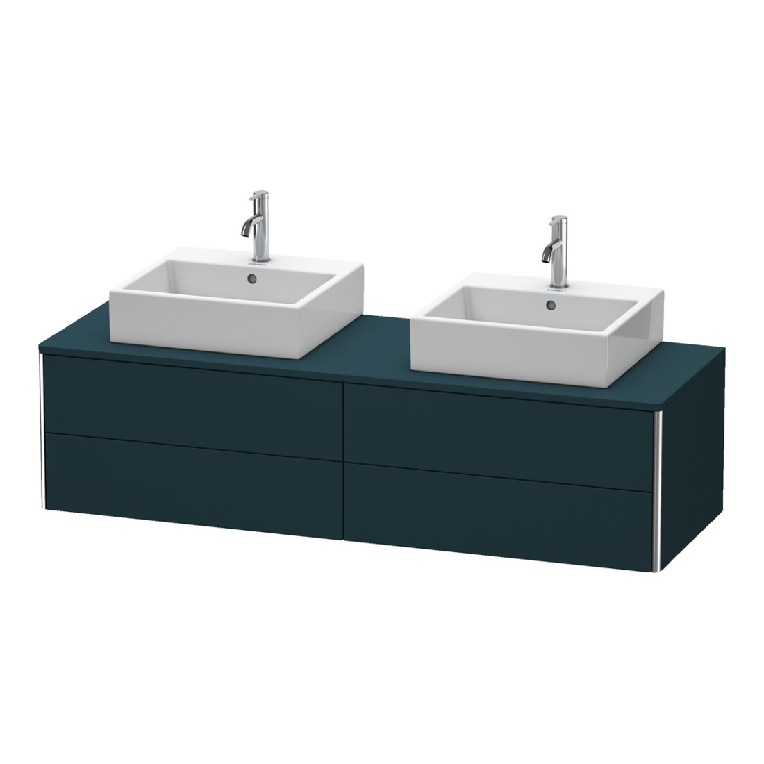 Duravit Meuble sous-lavabo XSquare 160x54,8x40 cm, 4 tiroirs, blanc satin mat
