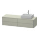 Duravit Meuble sous-lavabo XSquare 160x54,8x40 cm, 4 tiroirs, blanc, Taupe satiné-1