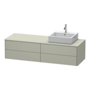 Duravit Meuble sous-lavabo XSquare 160x54,8x40 cm, 4 tiroirs, blanc, Taupe satiné