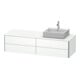 Duravit Meuble sous-lavabo XSquare 160x54,8x40 cm, 4 tiroirs, bois, droite, blanc mat-1