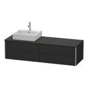 Duravit Meuble sous lavabo XSquare 160x54,8x40 cm, 4 tiroirs, graphite mat-1