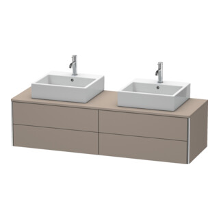 Duravit Meuble sous lavabo XSquare 160x54,8x40 cm, 4 tiroirs, suspendu, bas. m