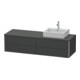 Duravit Meuble sous lavabo XSquare 160x54,8x40 cm, 4 tiroirs, wd, B droite, graph m-1