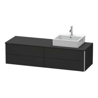 Duravit Meuble sous-lavabo XSquare 160x54,8x40 cm, 4 tiroirs, wd, B r, graph mat