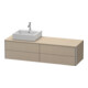 Duravit Meuble sous lavabo XSquare 160x54,8x40 cm, 4 tiroirs, wd, Beck. gauche, lei-1