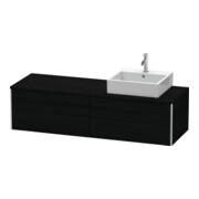 Duravit Meuble sous lavabo XSquare 160x54,8x40 cm, 4 tiroirs, wd, Beck. re, blanc œuf