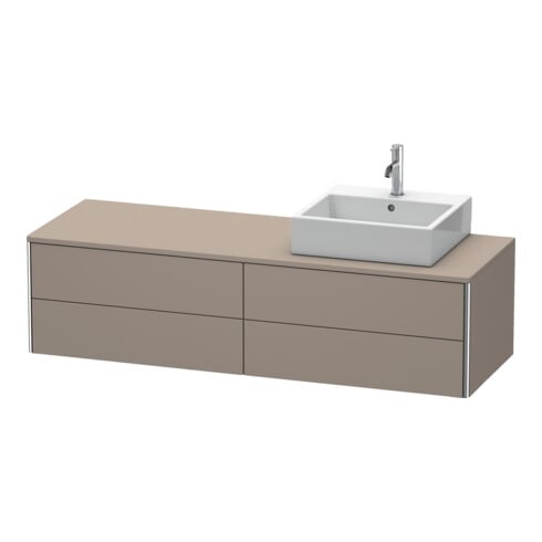 Duravit Meuble sous lavabo XSquare 160x54,8x40 cm, 4 tiroirs, wd, droite, bas. m