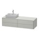 Duravit Meuble sous-lavabo XSquare 160x54,8x40 cm, 4 tiroirs, wd, gauche, béton m-1