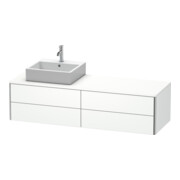 Duravit Meuble sous lavabo XSquare 160x54,8x40 cm, 4 tiroirs, wd, gauche, blanc mat