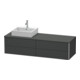 Duravit Meuble sous-lavabo XSquare 160x54,8x40 cm, 4 tiroirs, wd, gauche, graph m-1