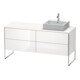 Duravit Meuble sous-lavabo XSquare 160x54,8x77,8 cm, 4 tiroirs, blanc brillant, droite-1