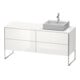 Duravit Meuble sous lavabo XSquare 160x54,8x77,8 cm, 4 tiroirs, blanc brillant, droite-1